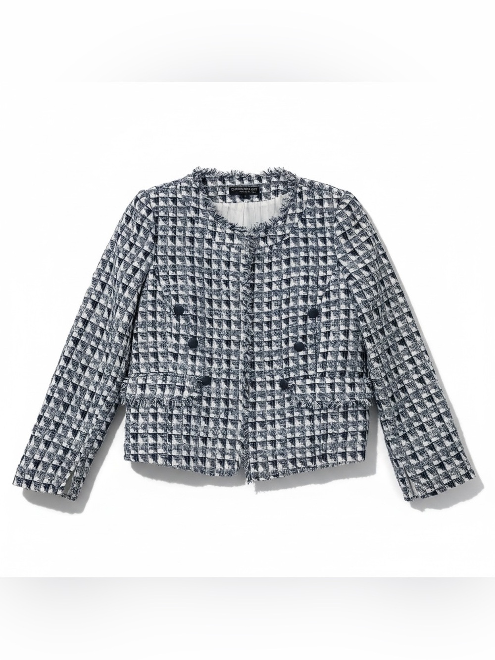 Central Park West NYC contemporary tweed blazer jacket - Picture 4 of 7